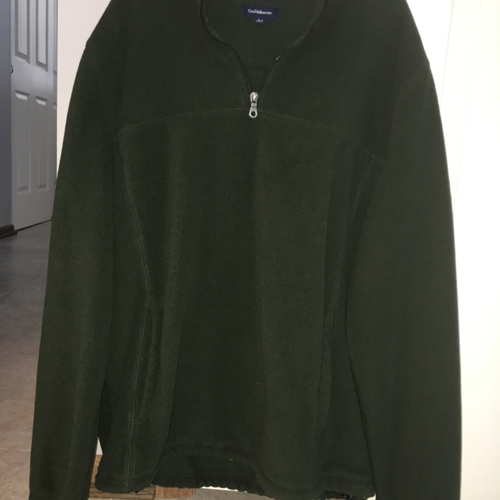Croft&Barrow Hunter Green Men’s Quarter Zip